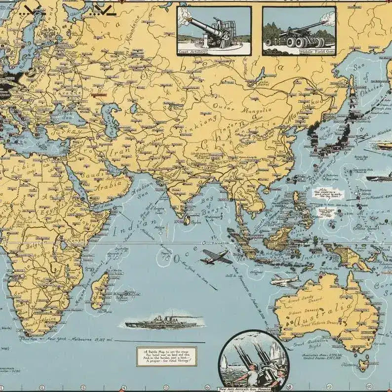 World War 2 Battles World Map world-war-2-battles-world-map
