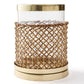Woven Wicker Candle Holder Hurricane - MAIA HOMES