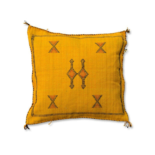 Yellow Handwoven Kilim Decorative Throw Pillow Cover - MAIA HOMES