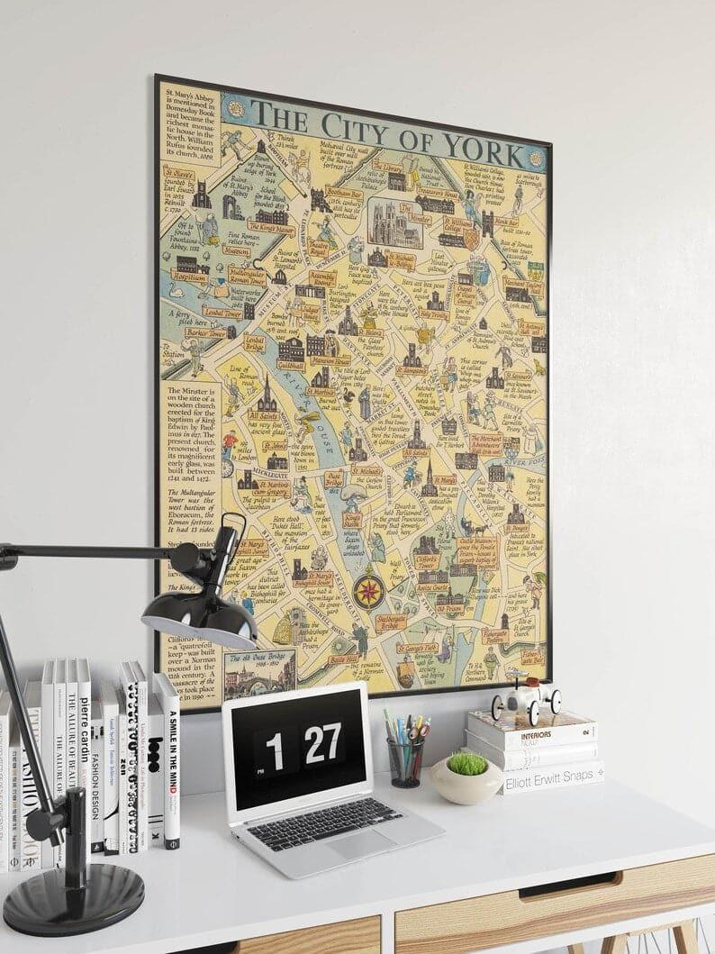 York Map Print| Fine Art Prints