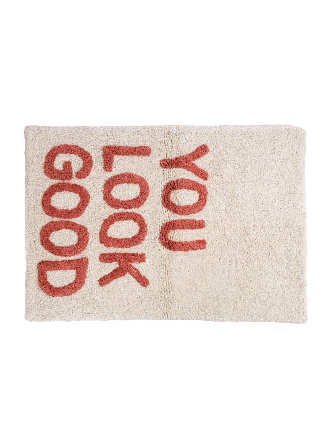 You Look Good Hand-Tufted Cotton Bath Rug