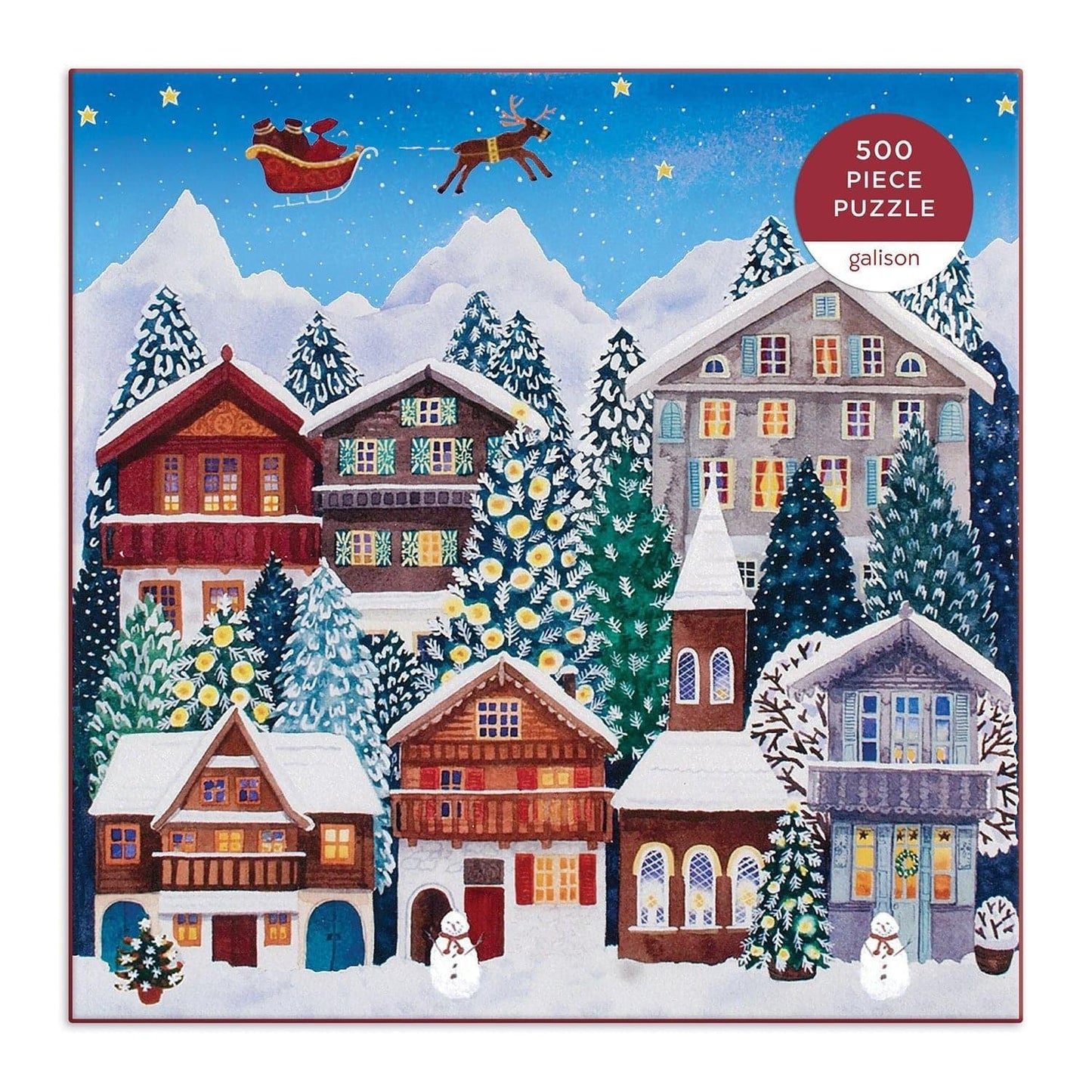 Yuletide Village 500 Piece Jigsaw Puzzle - MAIA HOMES