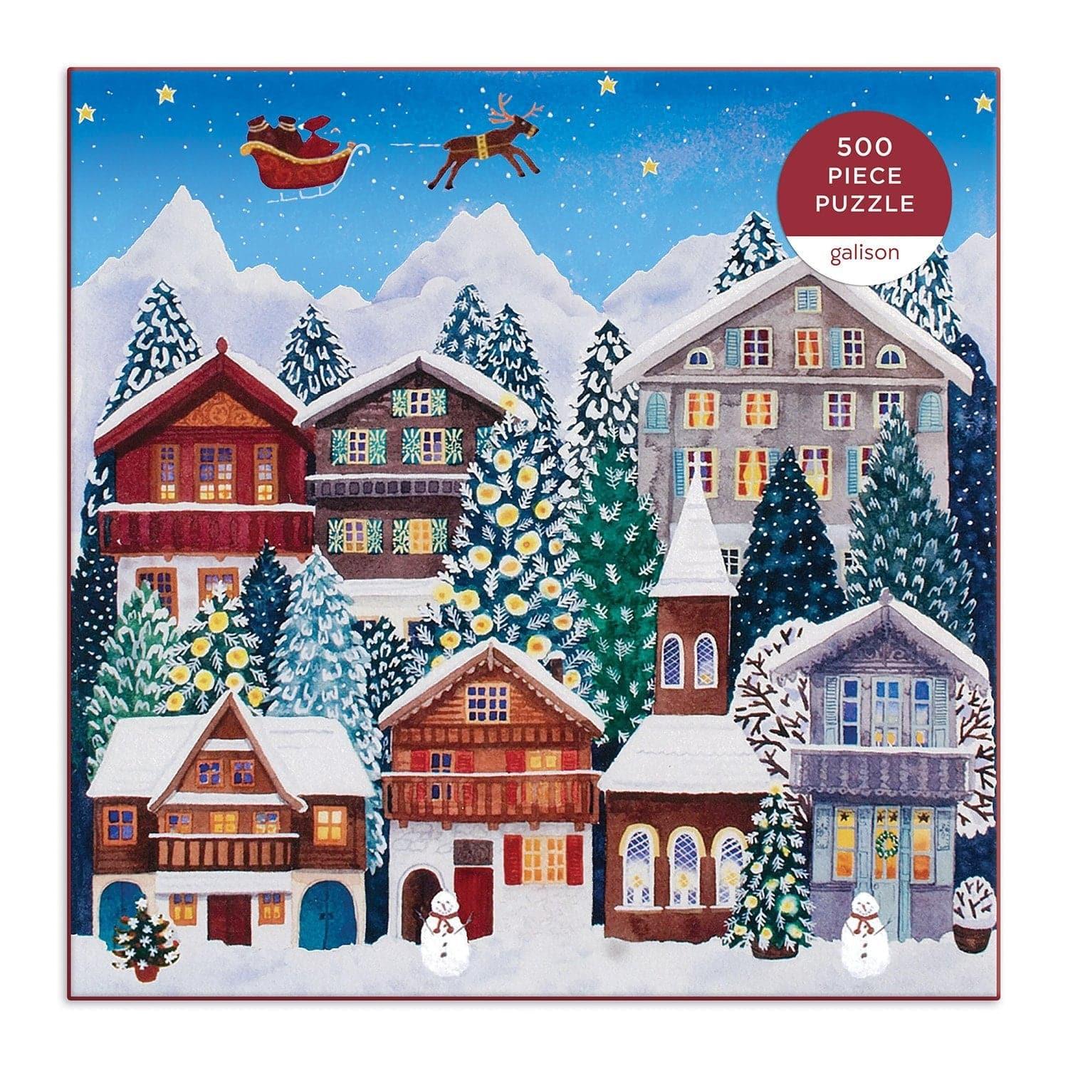 Yuletide Village 500 Piece Jigsaw Puzzle - MAIA HOMES