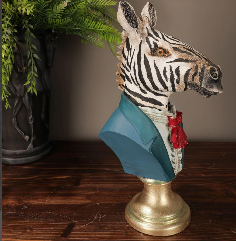 Zebra in Tuxedo Statue