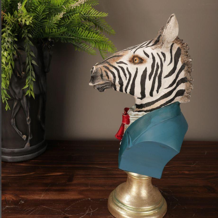 Zebra in Tuxedo Statue