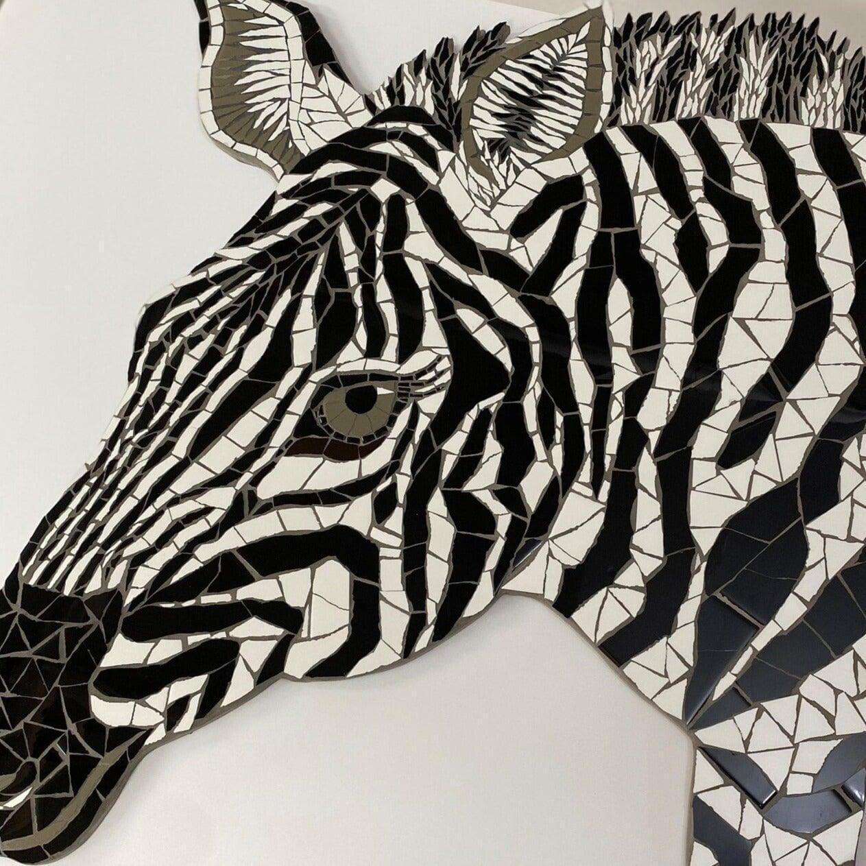 Zebra Mosaic Wall Art