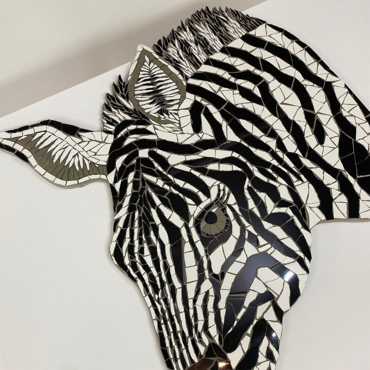 Zebra Mosaic Wall Art