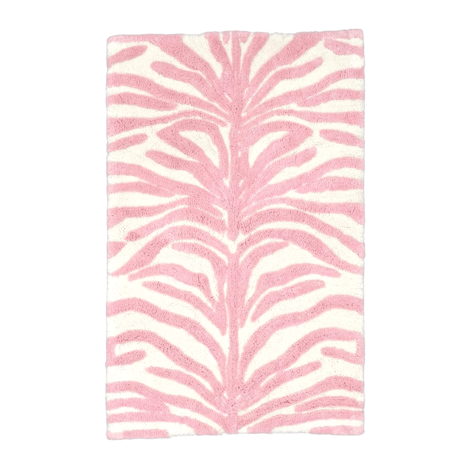 Zebra Stripes Cotton Bathroom Rug