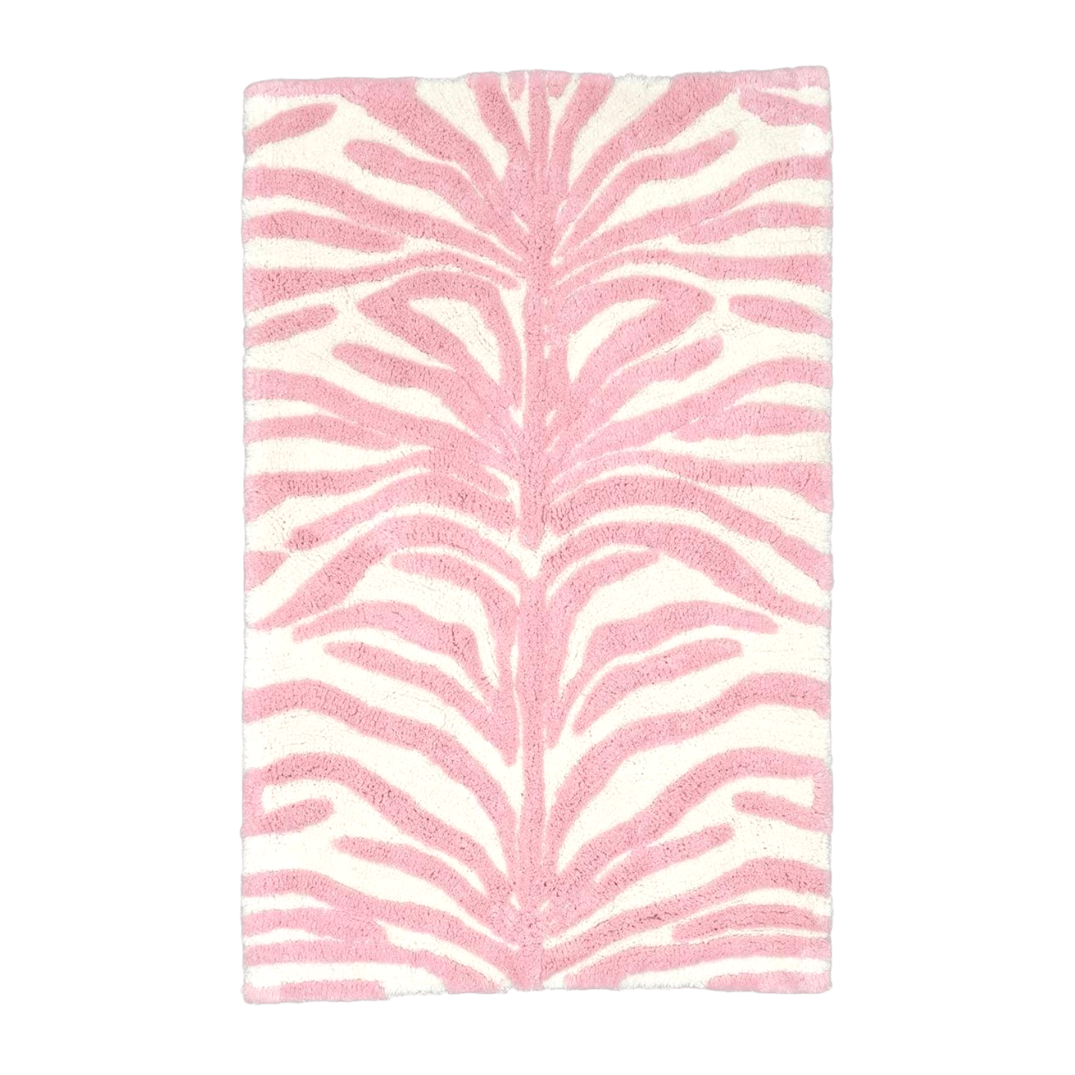 Zebra Stripes Cotton Bathroom Rug